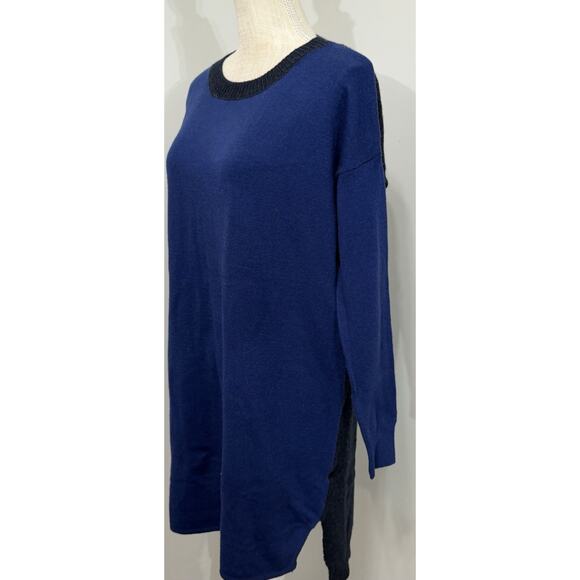 Banana Republic Dress Womens MEDIUM M Crew Wool Acrylic Sweater Two Tone Dress - Picture 3 of 4